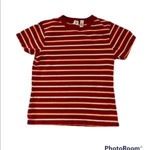 GAP Vintage 100% Cotton Red Striped TShirt Size M